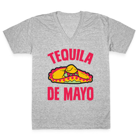 Tequila De Mayo V-Neck Tee Shirt