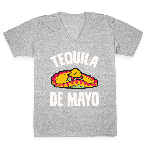 Tequila De Mayo V-Neck Tee Shirt