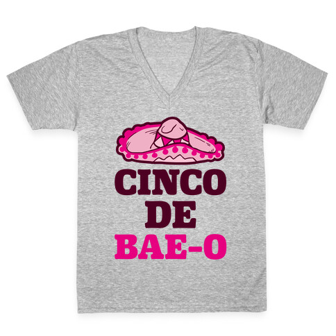 Cinco De Bae-o V-Neck Tee Shirt