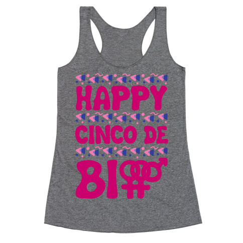 Happy Cinco De Bio Racerback Tank Top