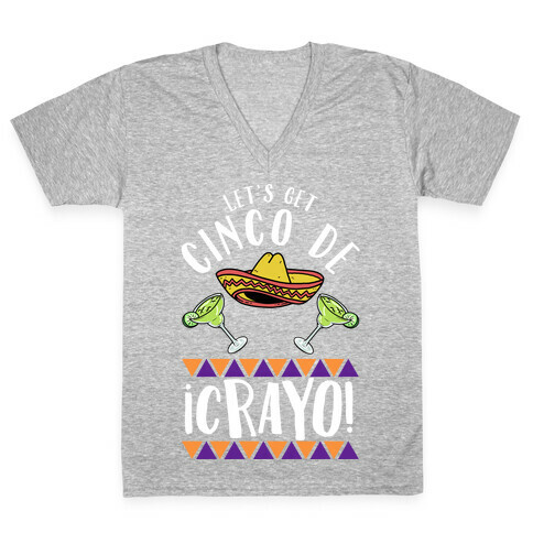 Cinco De Crayo V-Neck Tee Shirt