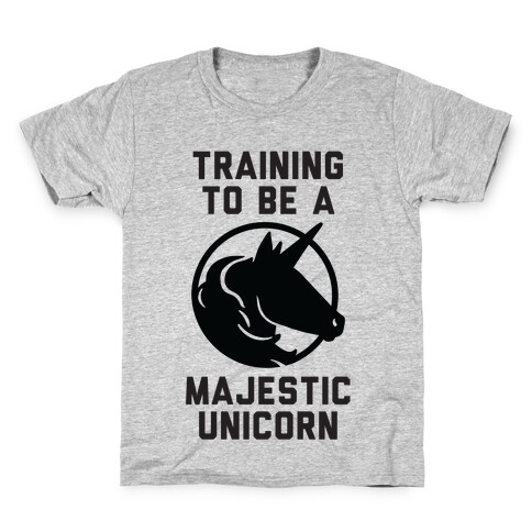 Training to Be A Majestic Unicorn Kids T-Shirt