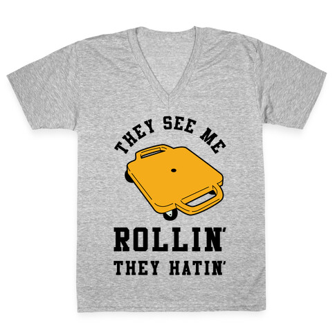 They See Me Rollin' Butt Scooter V-Neck Tee Shirt