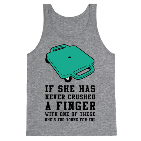 She's Too Young for You Butt Scooter Tank Top