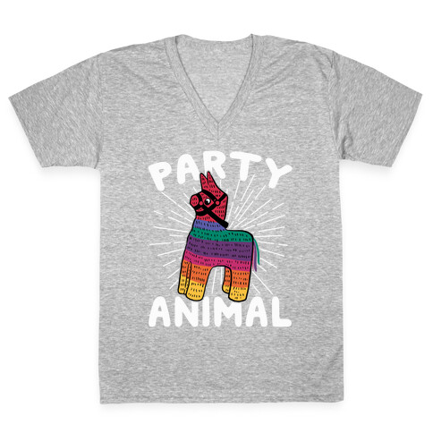 Party Animal V-Neck Tee Shirt