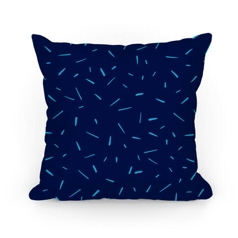 Navy Confetti Pattern Pillow