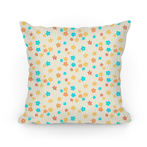 Little Floral Meadow Pattern Pillow