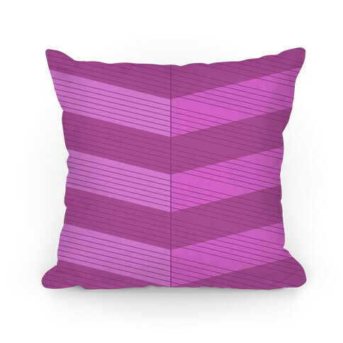 Stripes on Stripes Pattern (Purple) Pillow