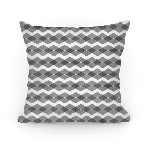 Black Zig Zag Pattern Pillow