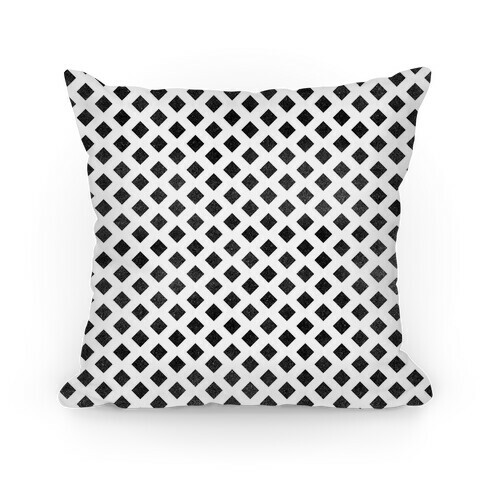 Black Diamond Pattern Pillow