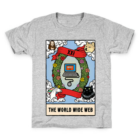 The World (Wide Web) Tarot Card Kids T-Shirt
