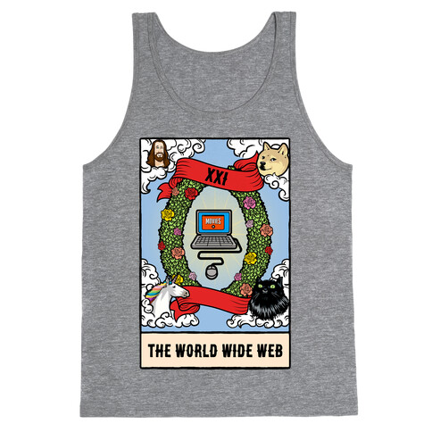 The World (Wide Web) Tarot Card Tank Top