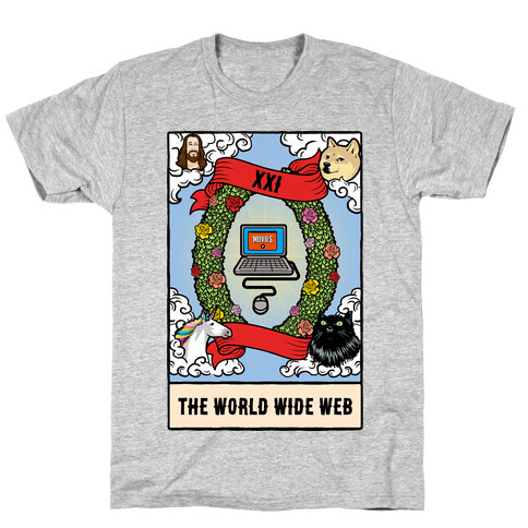 The World (Wide Web) Tarot Card T-Shirt