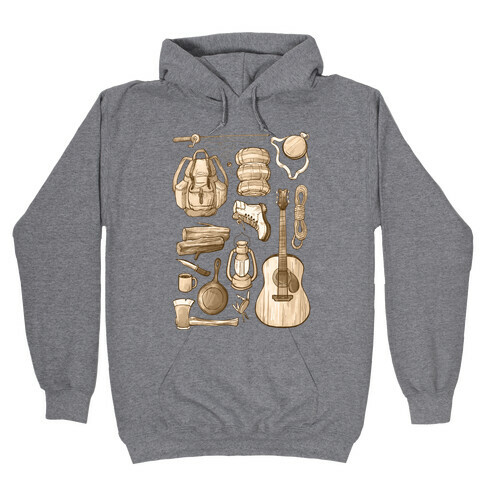 Camping Gear Hooded Sweatshirt