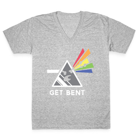 Get Bent V-Neck Tee Shirt