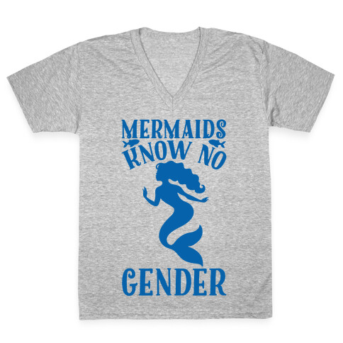 Mermaids Know No Gender V-Neck Tee Shirt