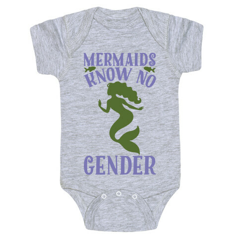 Mermaids Know No Gender Baby One-Piece