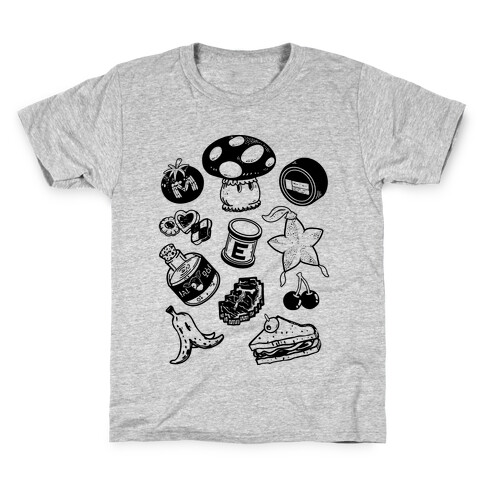 Gamer Food Items Kids T-Shirt