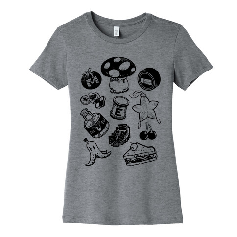 Gamer Food Items Womens T-Shirt