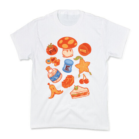 Gamer Food Items Kids T-Shirt