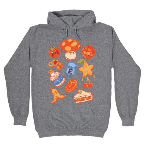 Gamer Food Items Hooded Sweatshirt