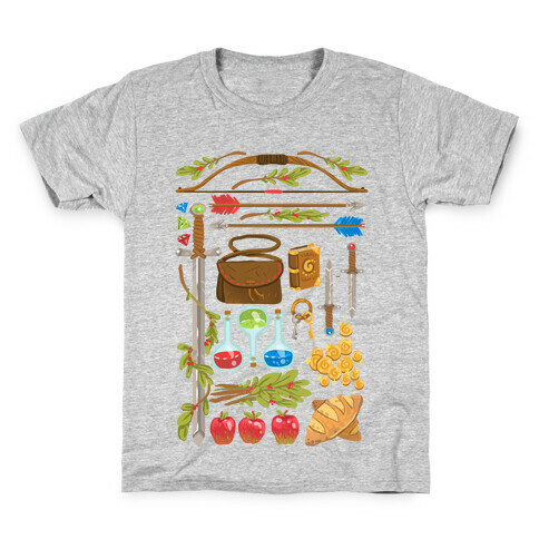 Fantasy RPG Adventurer Kit Kids T-Shirt