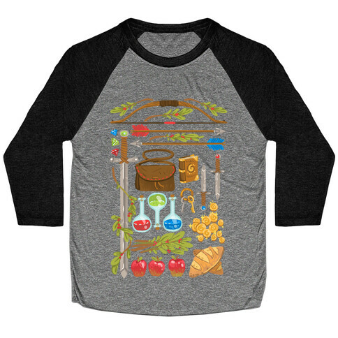 Fantasy RPG Adventurer Kit Baseball Tee