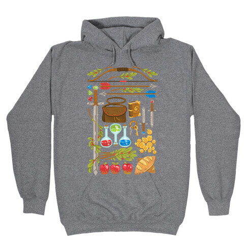 Fantasy RPG Adventurer Kit Hooded Sweatshirt