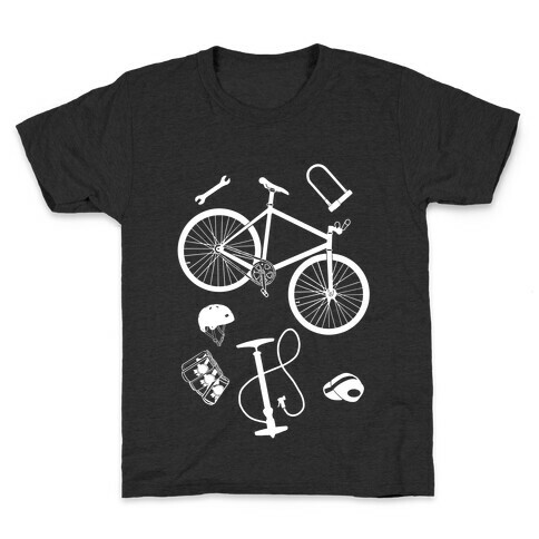 fixed gear cycling tools Kids T-Shirt