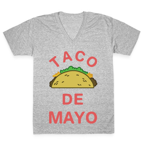 Taco De Mayo V-Neck Tee Shirt