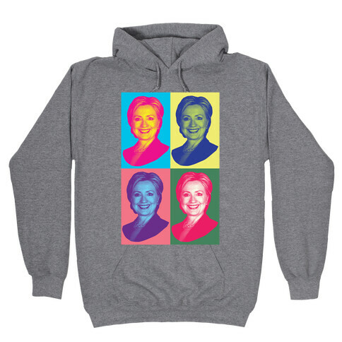 Pop Art Hillary Clinton Hooded Sweatshirt
