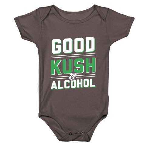 Good Kush & Alcohol (dark) Baby One-Piece