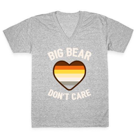 Big Bear, Don't Care V-Neck Tee Shirt