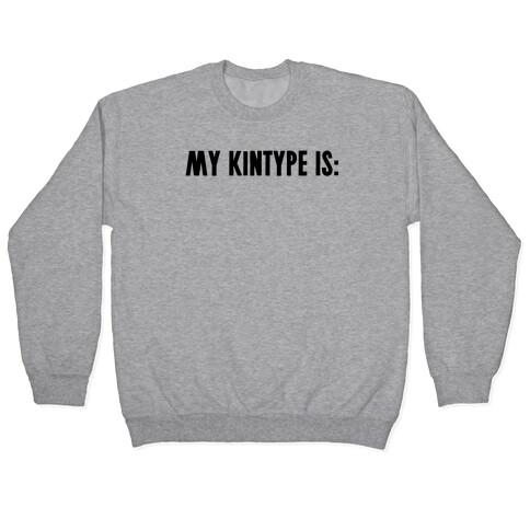 My Kintype Is: Pullover