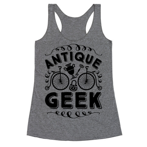 Antique Geek Racerback Tank Top