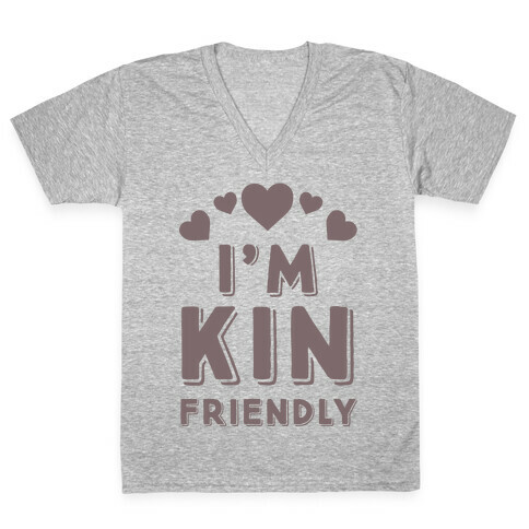 I'm Kin Friendly V-Neck Tee Shirt