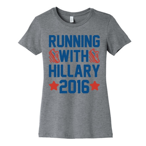 Running With Hillary 2016 Womens T-Shirt