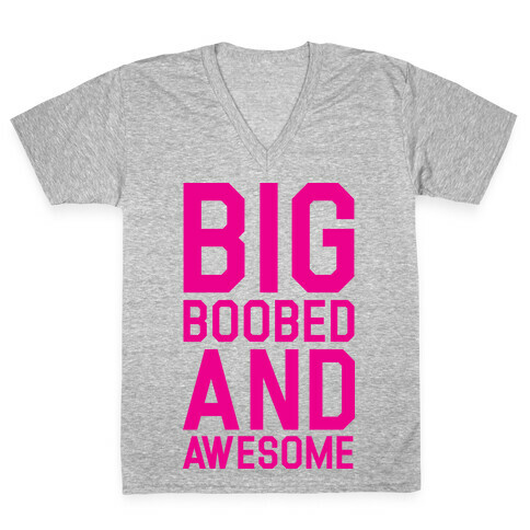 Big Boobed and Awesome V-Neck Tee Shirt