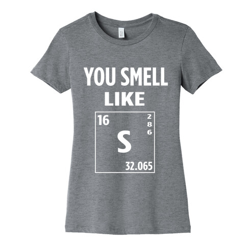 You Smell Like [Ne] 3s2 3p4 Womens T-Shirt