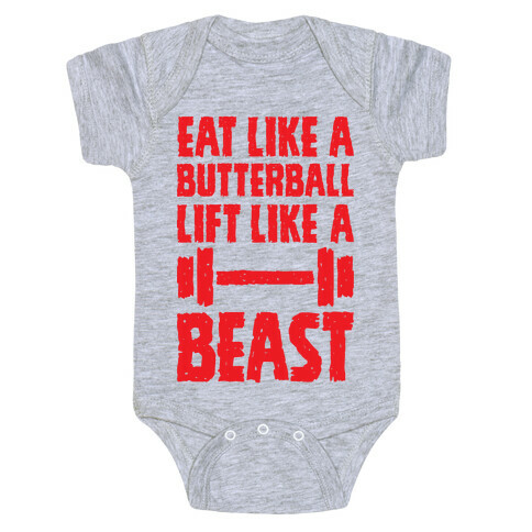 Eat Like A Butterball Lift Like A Beast Baby One-Piece