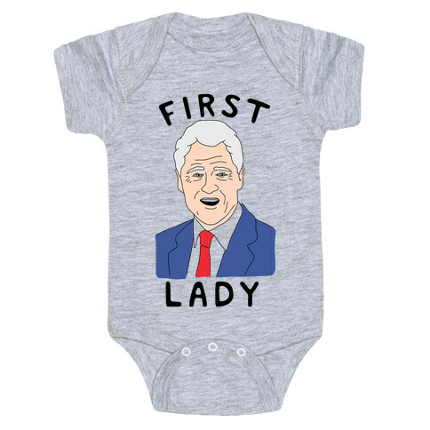 First Lady Bill Clinton Baby One-Piece