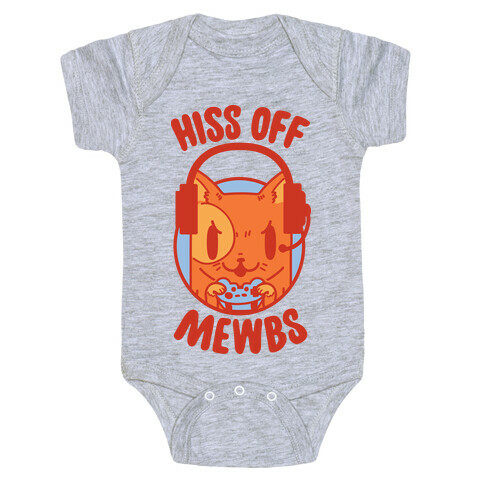 Hiss Off Mewbs Gamer Cat Baby One-Piece