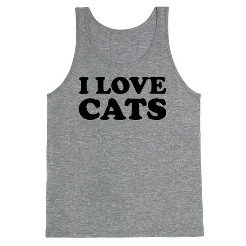 I Love Cats Tank Top