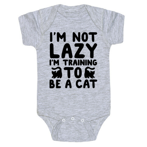 Training To Be a Cat Baby One-Piece