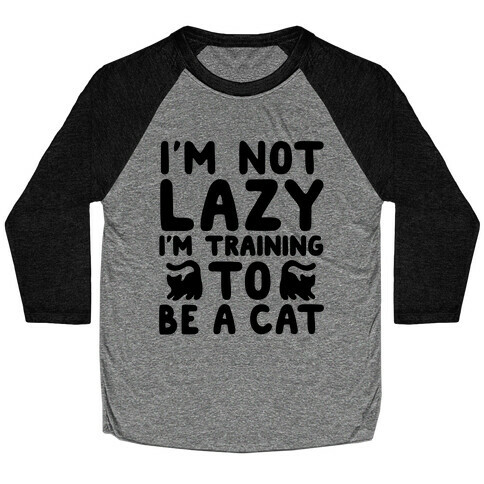 Training To Be a Cat Baseball Tee