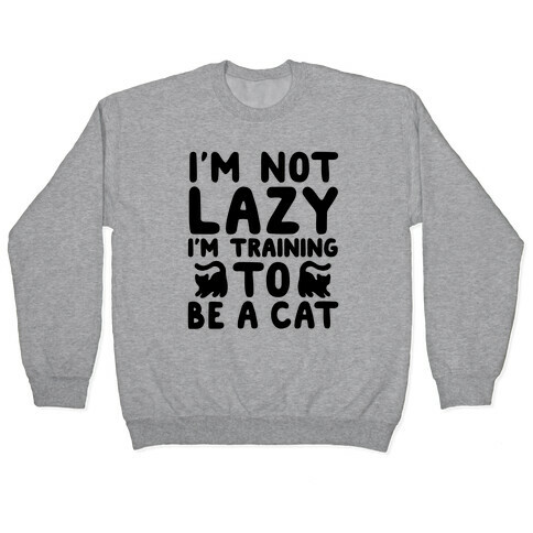 Training To Be a Cat Pullover