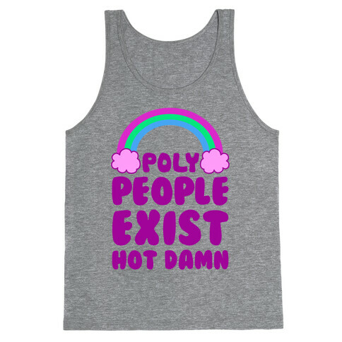 Poly People Exist, Hot Damn (Polysexual) Tank Top