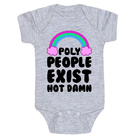 Poly People Exist, Hot Damn (Polysexual) Baby One-Piece