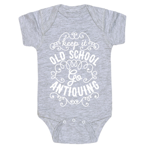 Keep It Old School, Go Antiquing Baby One-Piece