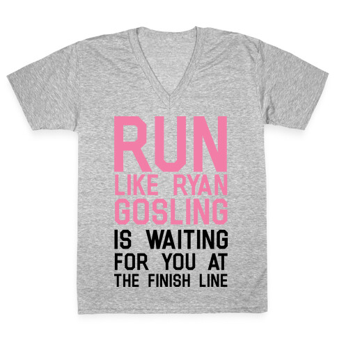 Run For Gosling V-Neck Tee Shirt